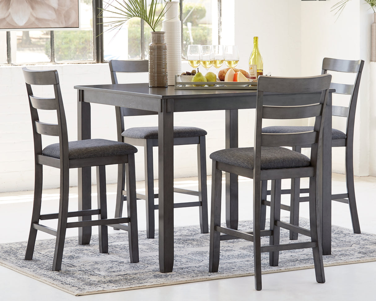 Furniture City Slidell - Ashley Furniture - Bridson Dining Room - RECT DRM Table Set (6/CN) / Gray - D383-325