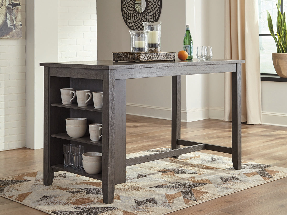 Furniture City Slidell - Ashley Furniture - Caitbrook Dining Room - RECT DRM Counter TBL Set(7/CN) / Gray - D388-423