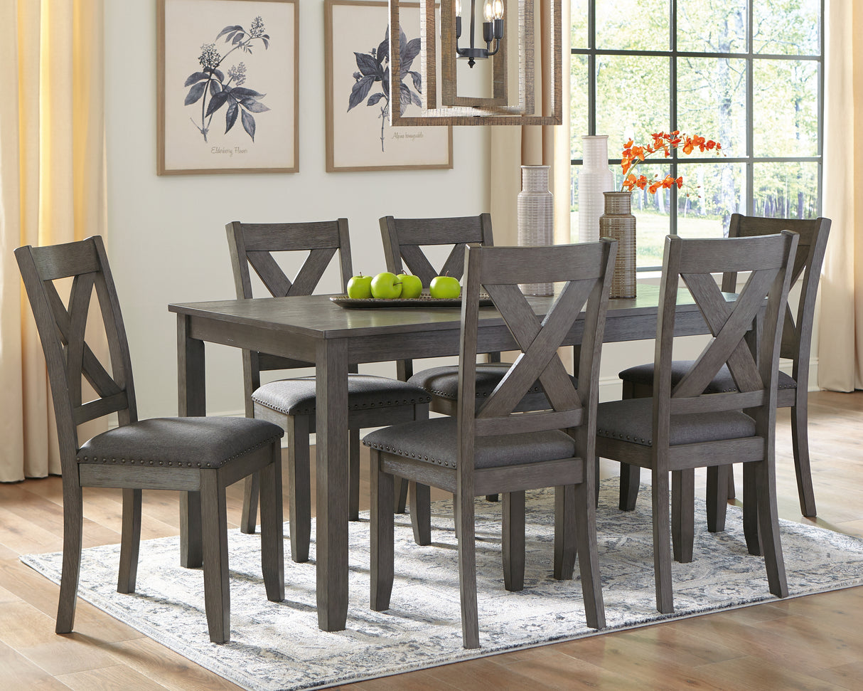 Furniture City Slidell - Ashley Furniture - Caitbrook Dining Room - RECT DRM Table Set (7/CN) / Gray - D388-425