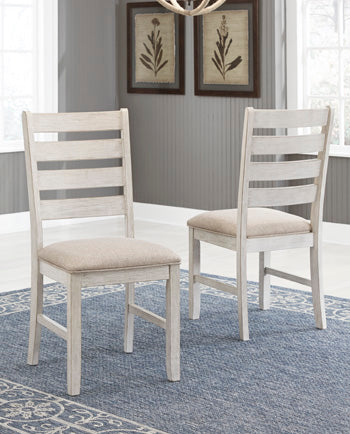 Furniture City Slidell - Ashley Furniture - Skempton Dining Room - Dining Chair (Set of 2) / White/Light Brown - D394-01X2