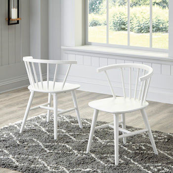 Furniture City Slidell - Ashley Furniture - Grannen Dining Room - Dining Chair (Set of 2) / White - D407-01X2