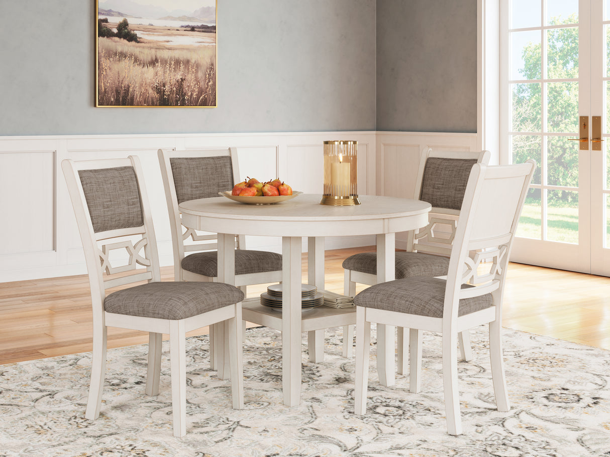 Furniture City Slidell - Ashley Furniture - Erinberg Dining Room - Dining Room Table Set (5/CN) / Antique White - D423-225