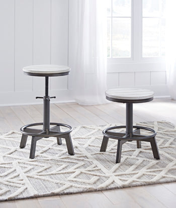 Furniture City Slidell - Ashley Furniture - Torjin Dining Room - Counter Height Stool (Set of 2) / Vintage White - D440-224X2