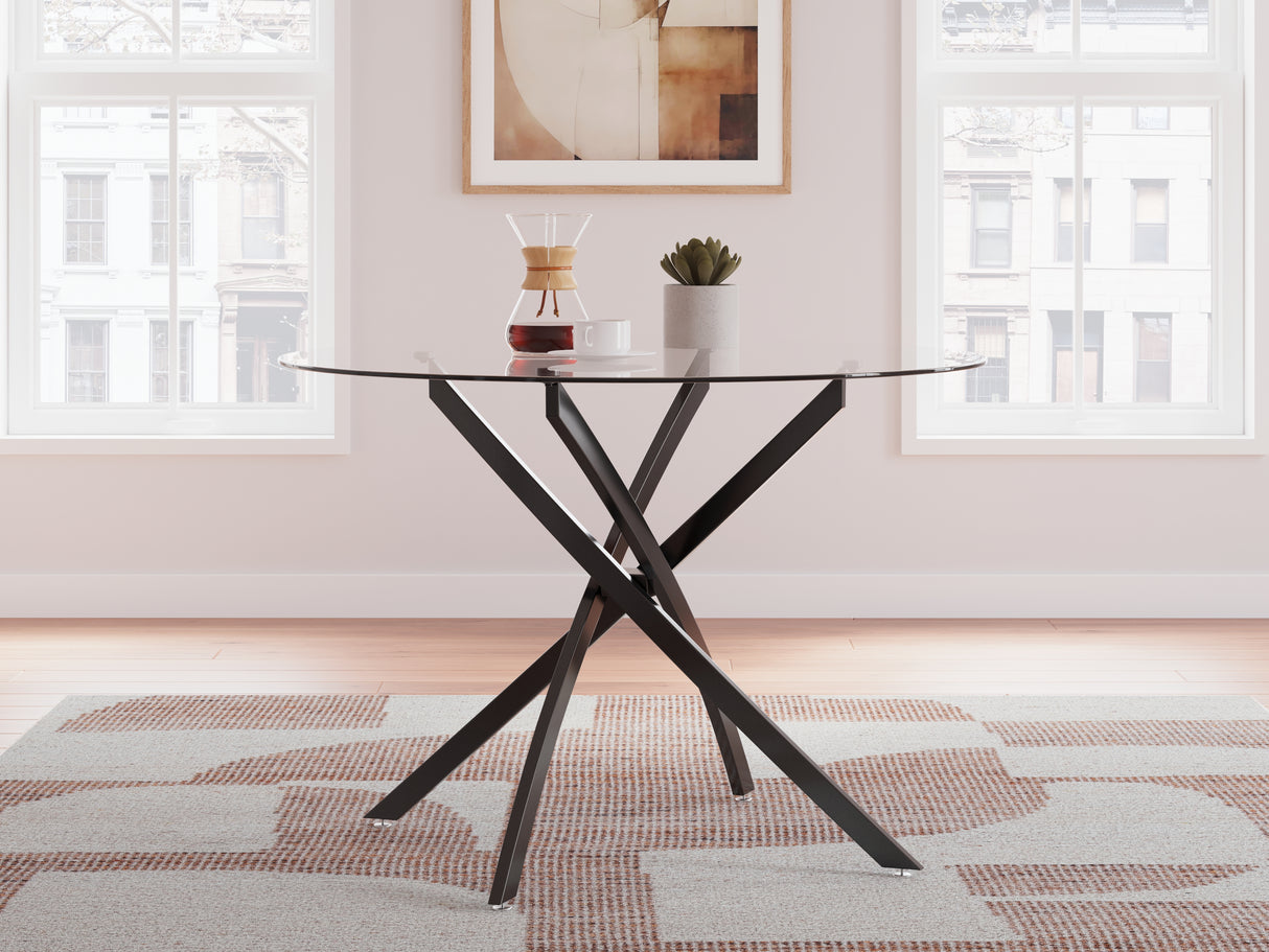 Furniture City Slidell - Ashley Furniture - Pharwynn Dining Room - Round Dining Room Table / Black - D446-15