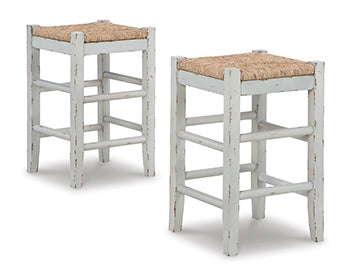 Furniture City Slidell - Ashley Furniture - Mirimyn Dining Room - Counter Height Bar Stool (Set of 2) / White - D508-224X2