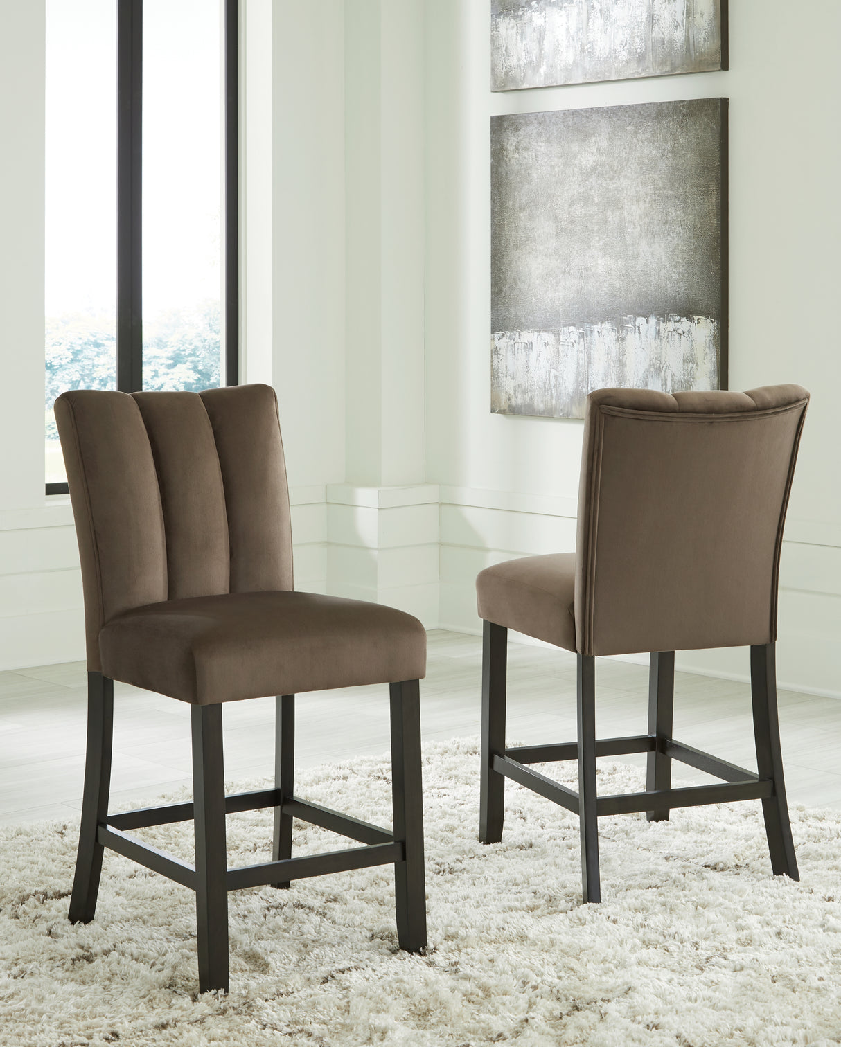 Furniture City Slidell - Ashley Furniture - Jeshina Counter Height Barstool (Set of 2) - Counter Height Barstool (Set of 2) / Mocha - PCD581-124X2