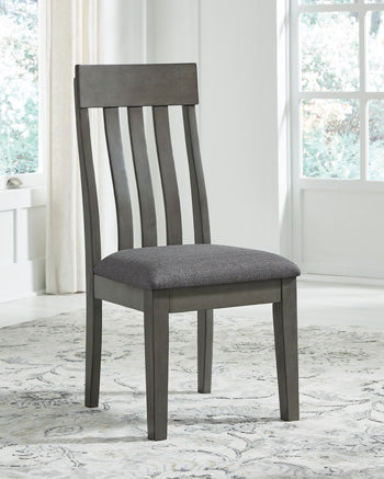 Furniture City Slidell - Ashley Furniture - Hallanden Dining Room - Dining Chair (Set of 2) / Two-tone Gray - D589-01X2