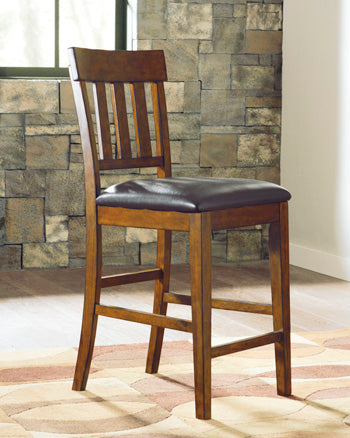 Furniture City Slidell - Ashley Furniture - Ralene Dining Room - Counter Height Bar Stool (Set of 2) / Medium Brown - D594-124X2