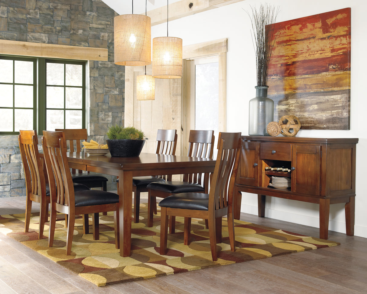 Furniture City Slidell - Ashley Furniture - Ralene Dining Room - RECT DRM Butterfly EXT Table / Medium Brown - D594-35
