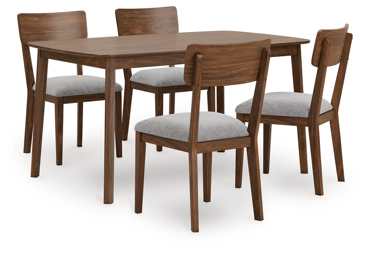 Furniture City Slidell - Ashley Furniture - Tameride Dining Table and 4 Chairs (Set of 5) - Dining Room Table Set (5/CN) / Brown - PCD609-225