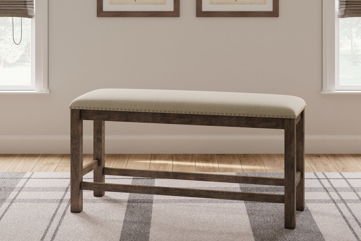 Furniture City Slidell - Ashley Furniture - Moriville Dining Room - Upholstered Bench / Beige / 48"W x 17"D x 20"H - D631-00