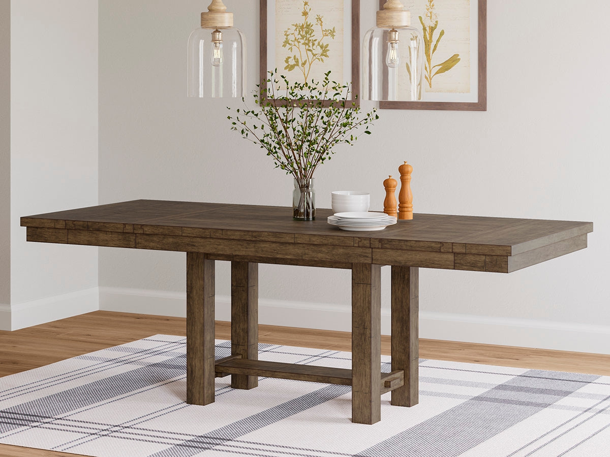 Furniture City Slidell - Ashley Furniture - Moriville Dining Room - RECT Dining Room EXT Table / Grayish Brown / 36"W x 86"D x 30"H - D631-45