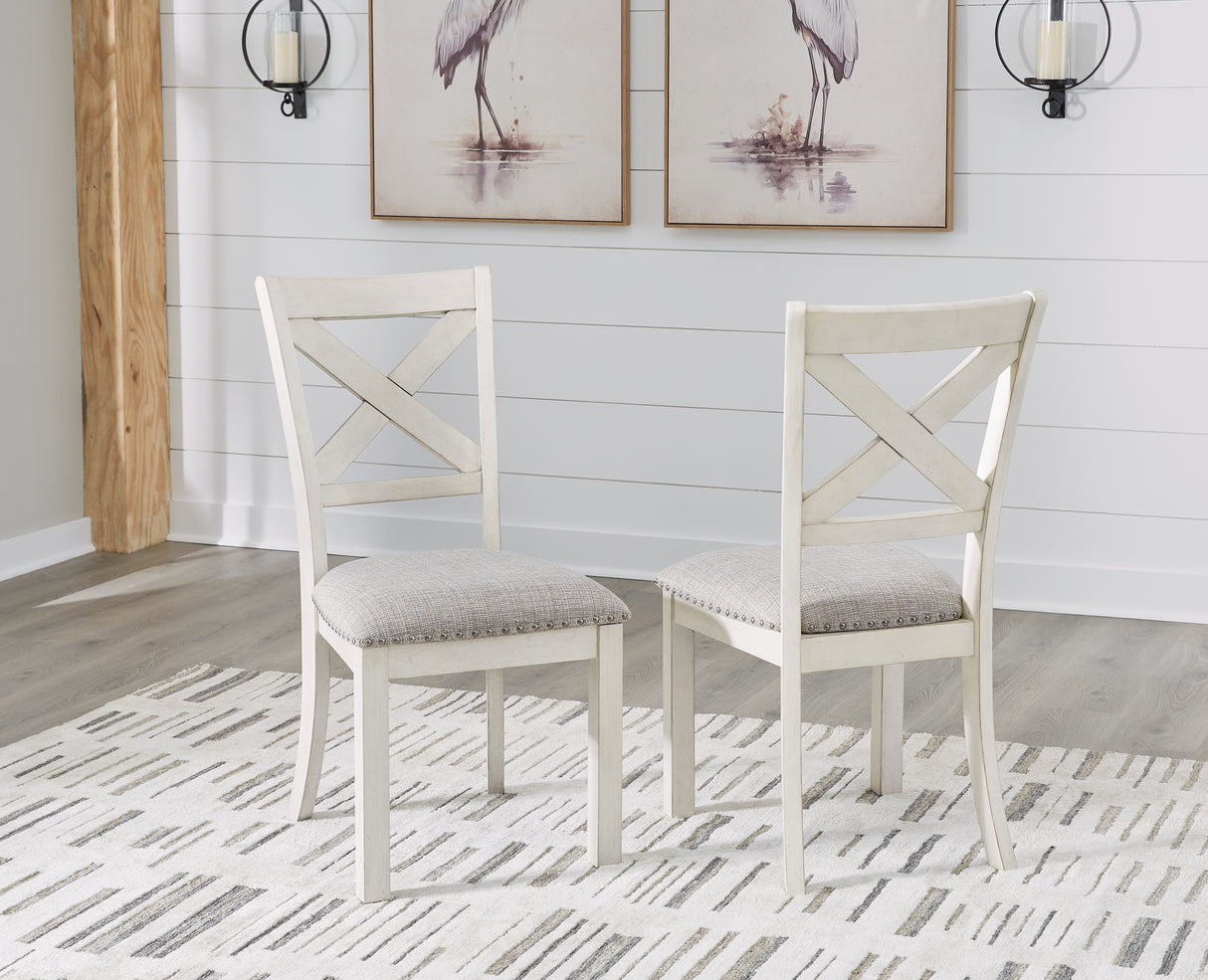 Furniture City Slidell - Ashley Furniture - Robbinsdale Dining Room - Dining Chair (Set of 2) / Antique White - D642-01X2