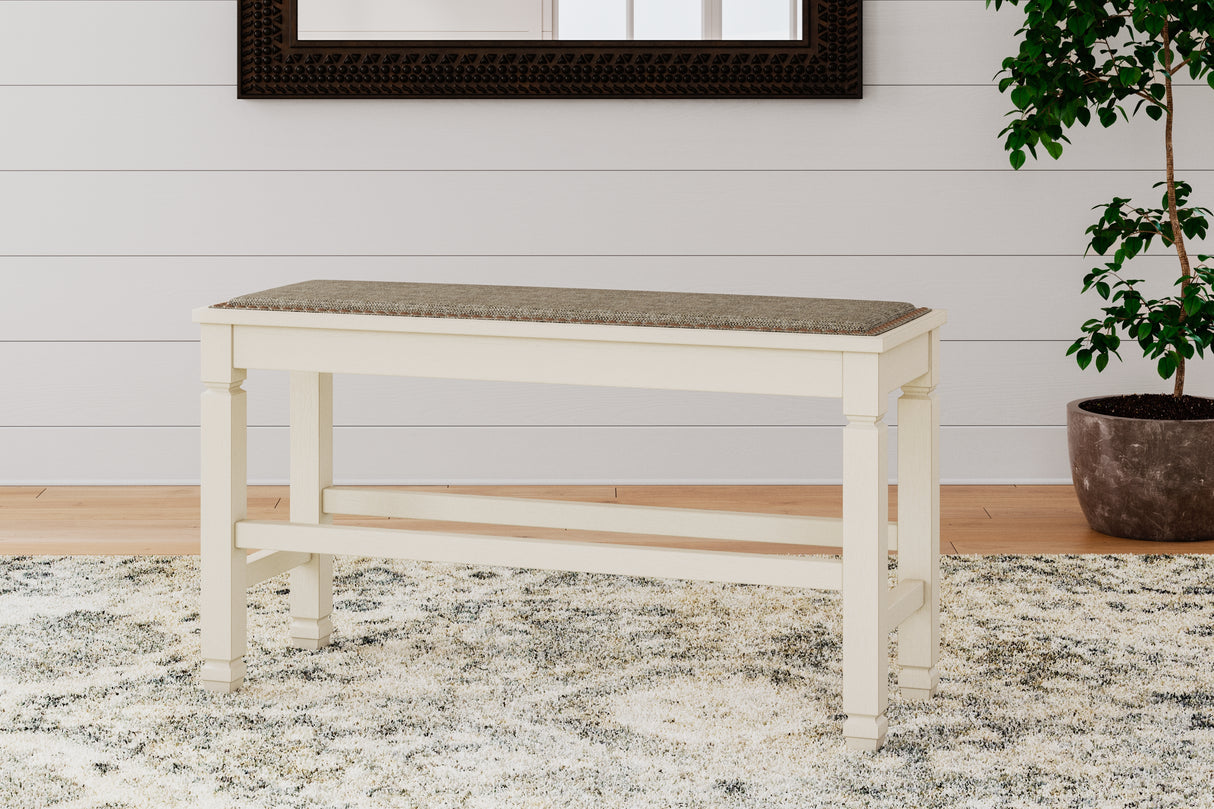 Furniture City Slidell - Ashley Furniture - Bolanburg Dining Room - DBL Counter UPH Bench (1/CN) / Two-tone - D647-09