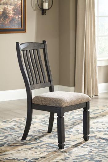 Furniture City Slidell - Ashley Furniture - Tyler Creek Dining Room - Dining Chair (Set of 2) / Black/Grayish Brown - D736-01X2