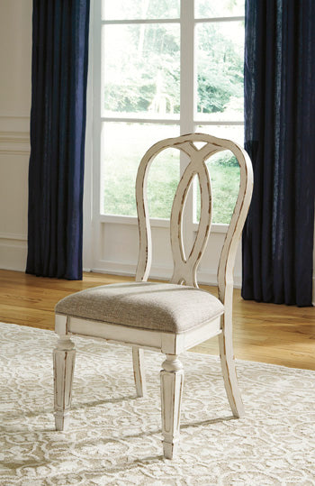Furniture City Slidell - Ashley Furniture - Realyn Dining Room - Dining Chair (Set of 2) / Chipped White - D743-02X2