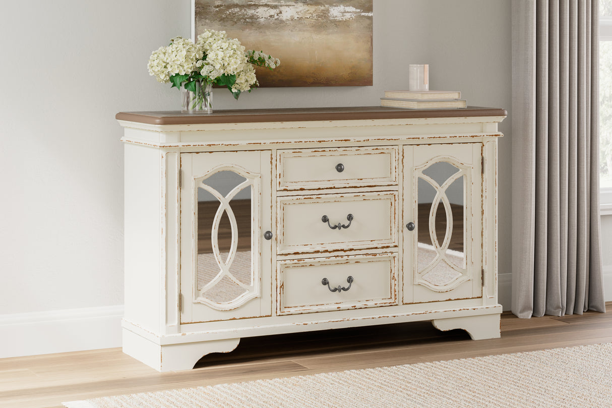 Furniture City Slidell - Ashley Furniture - Realyn Dining Room - Dining Room Server / Chipped White - D743-60