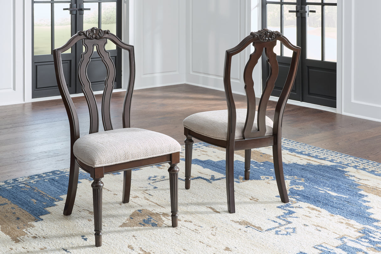 Furniture City Slidell - Ashley Furniture - Lavinton Dining Room - Dining Chair (Set of 2) / Tan/Brown - D764-01X2