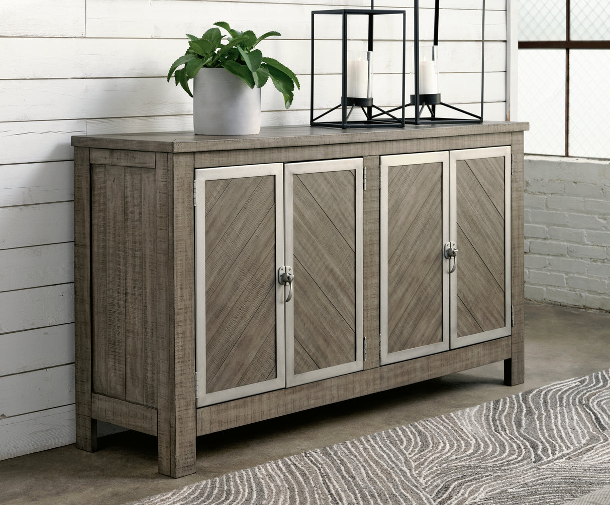 Furniture City Slidell - Ashley Furniture - Krystanza Dining Room - Dining Room Server / Weathered Gray - D766-60
