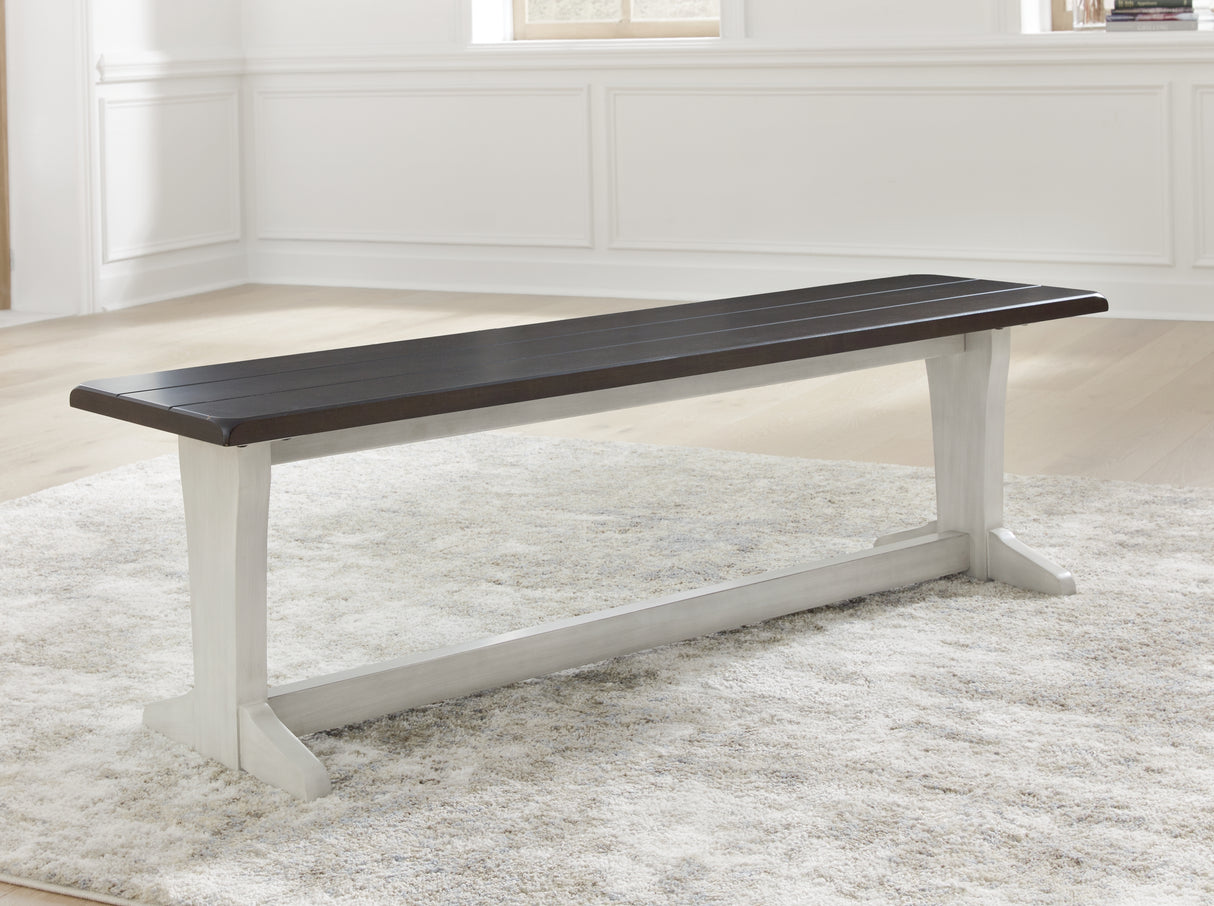 Furniture City Slidell - Ashley Furniture - Darborn Dining Room - Dining Table / Gray/Brown / 40"W x 78"D x 30"H - D796D3