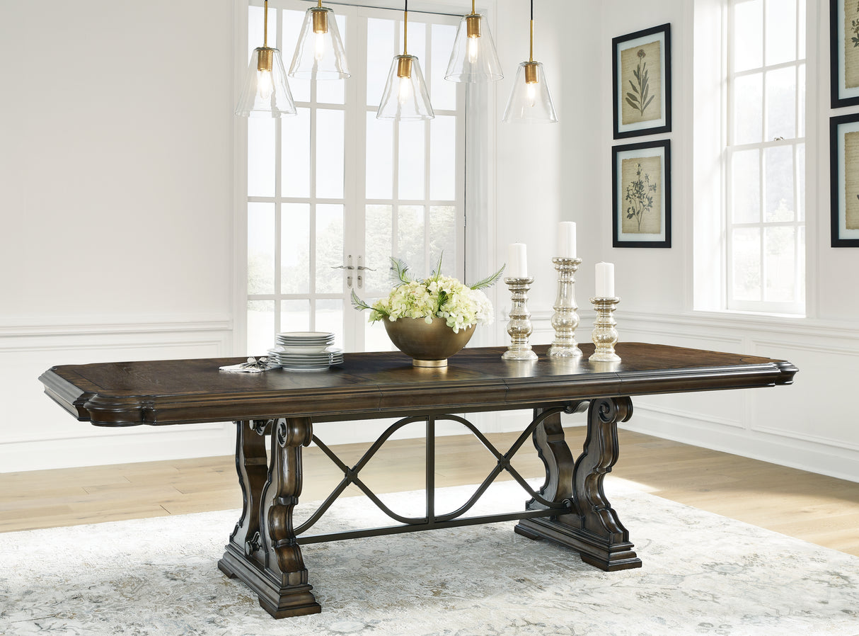 Furniture City Slidell - Ashley Furniture - Maylee Dining Room - Dining Extension Table / Dark Brown - D947D5
