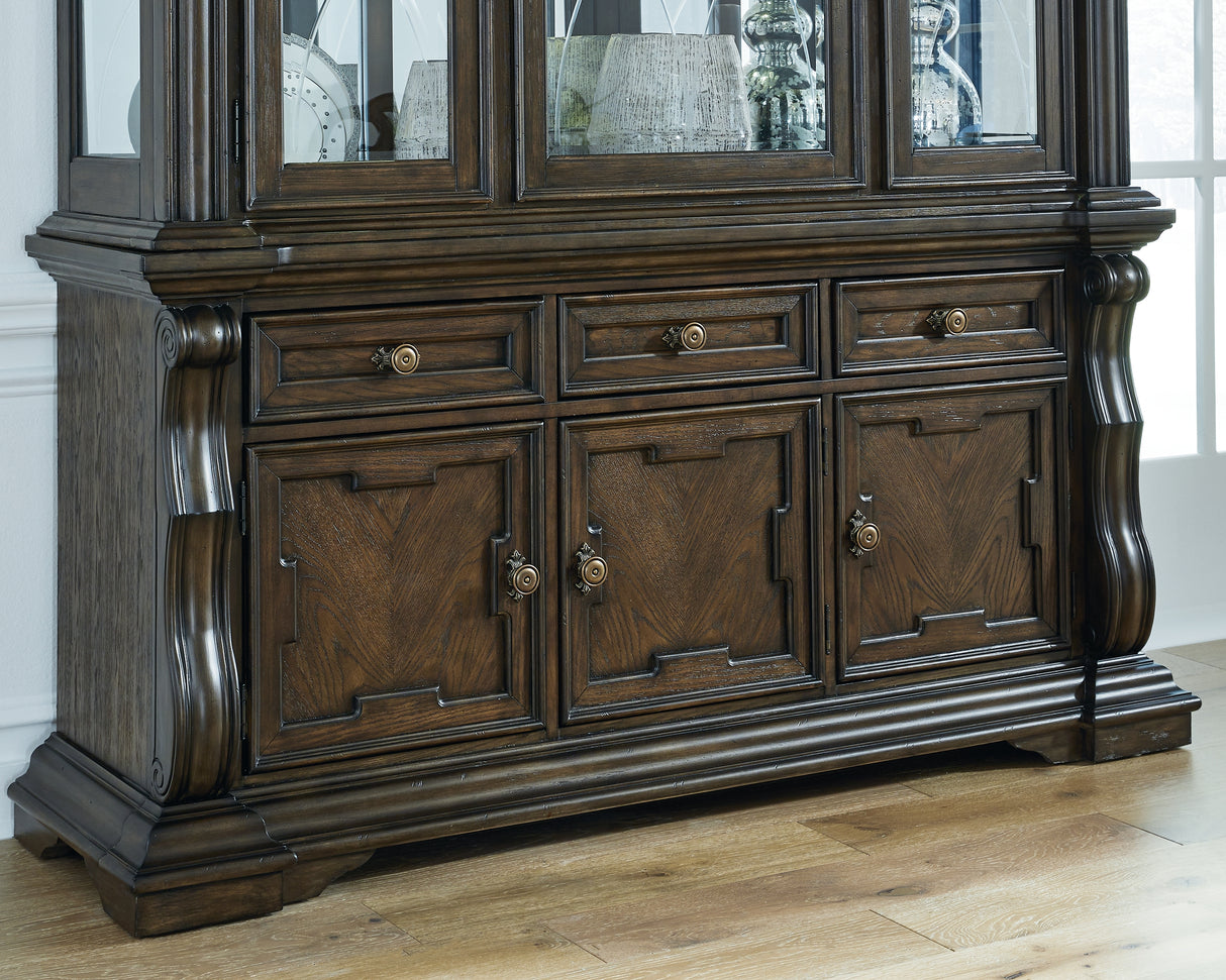 Furniture City Slidell - Ashley Furniture - Maylee Dining Room - Dining Room Buffet / Dark Brown - D947-80