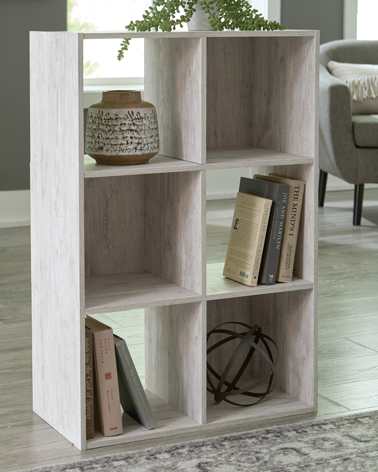 Furniture City Slidell - Ashley Furniture - Paxberry Six Cube Organizer - Six Cube Organizer / Whitewash - EA1811-3X2