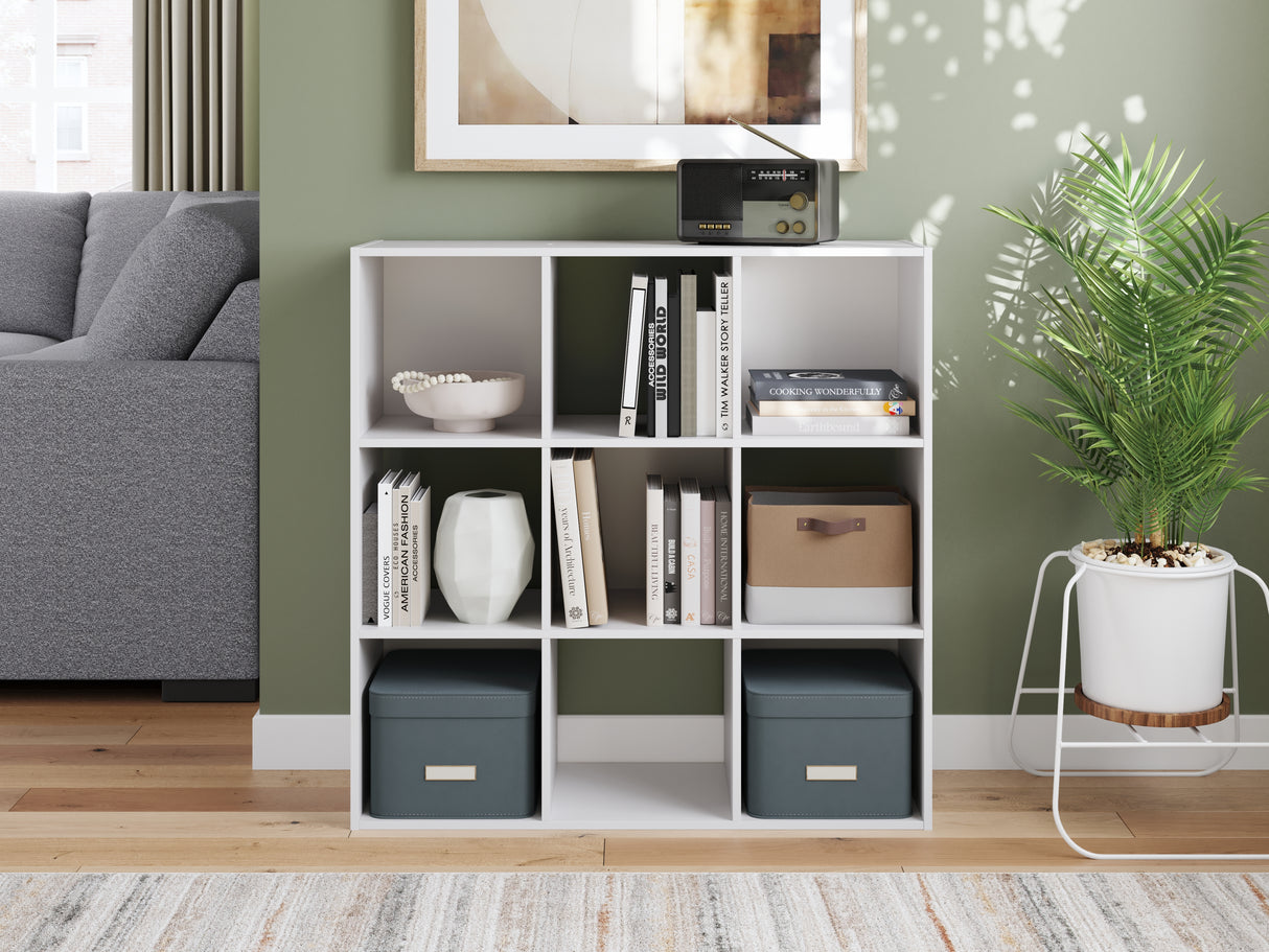 Furniture City Slidell - Ashley Furniture - Onita Nine Cube Organizer - Nine Cube Organizer / White - EA9630-3X3