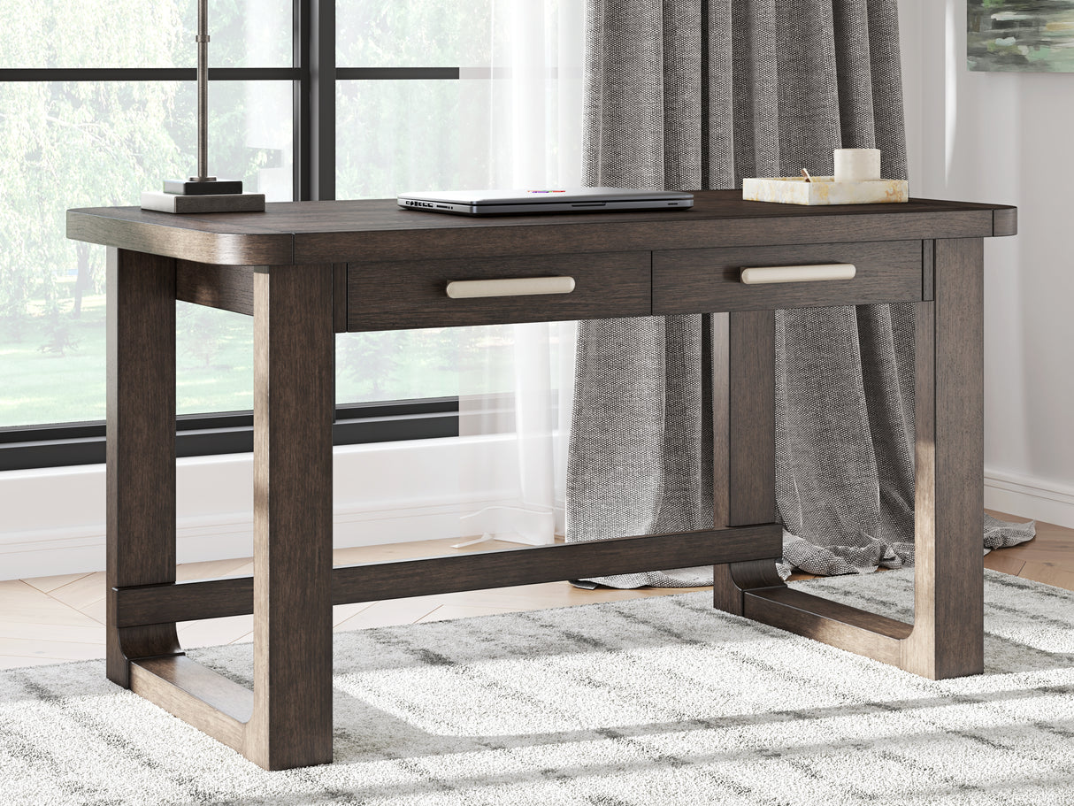 Furniture City Slidell - Ashley Furniture - Breckington Office Desk - Home Office Desk / Dark Brown - H556-44