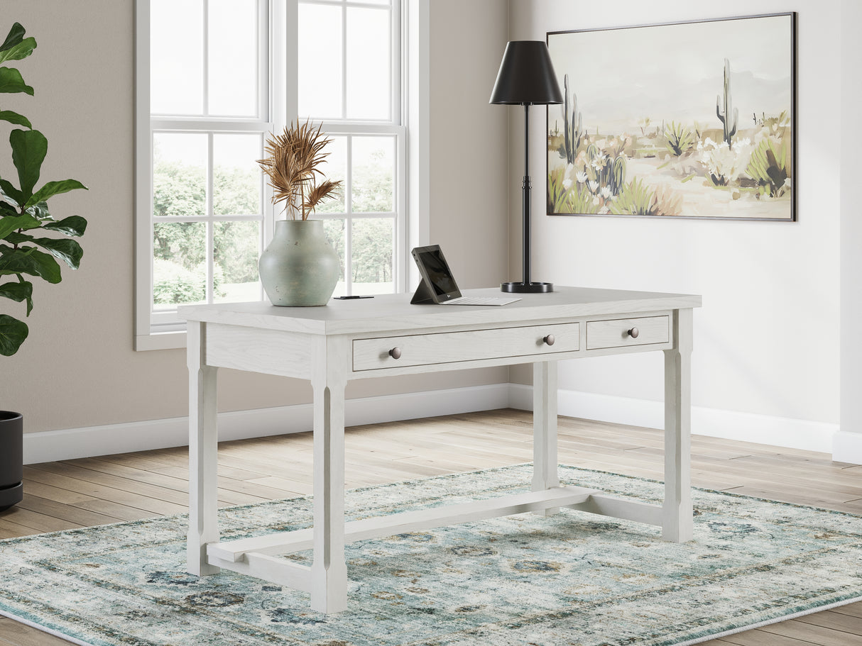 Furniture City Slidell - Ashley Furniture - Robbinsdale Office Desk - Home Office Desk / Antique White - H742-34