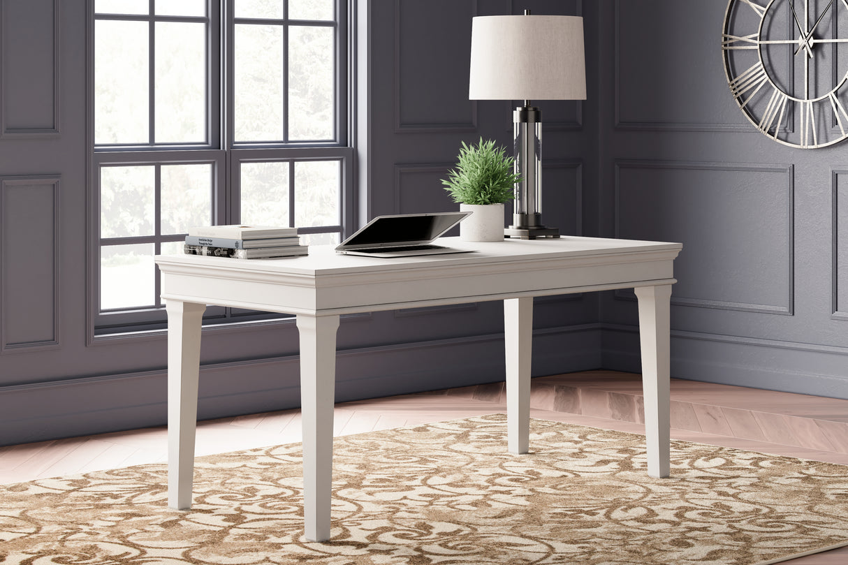 Furniture City Slidell - Ashley Furniture - Kanwyn Office Desk - Home Office Desk / Whitewash - H777-44