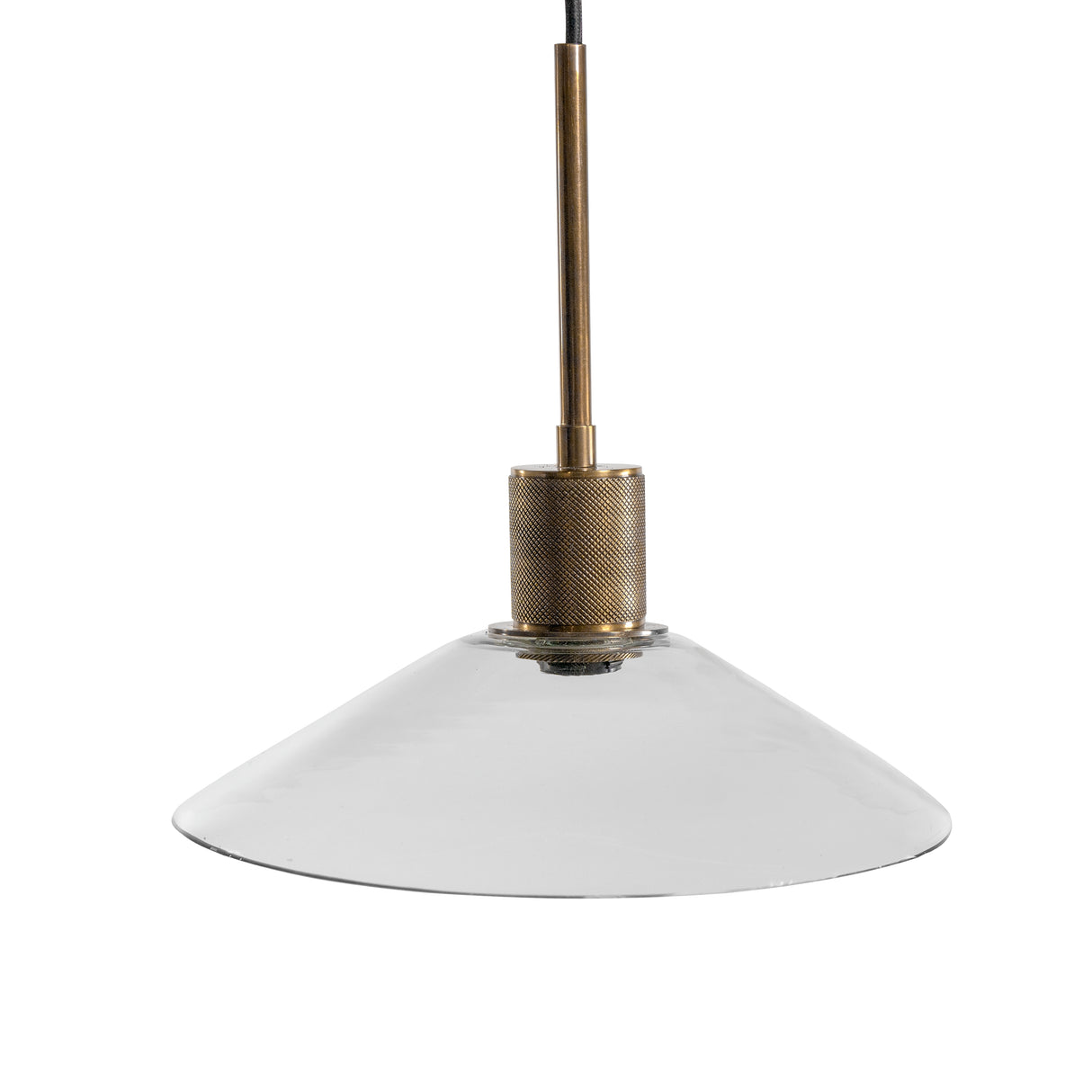 Furniture City Slidell - Ashley Furniture - Chaness Lighting - Glass Pendant Light (1/CN) / Clear/Brass - L000718