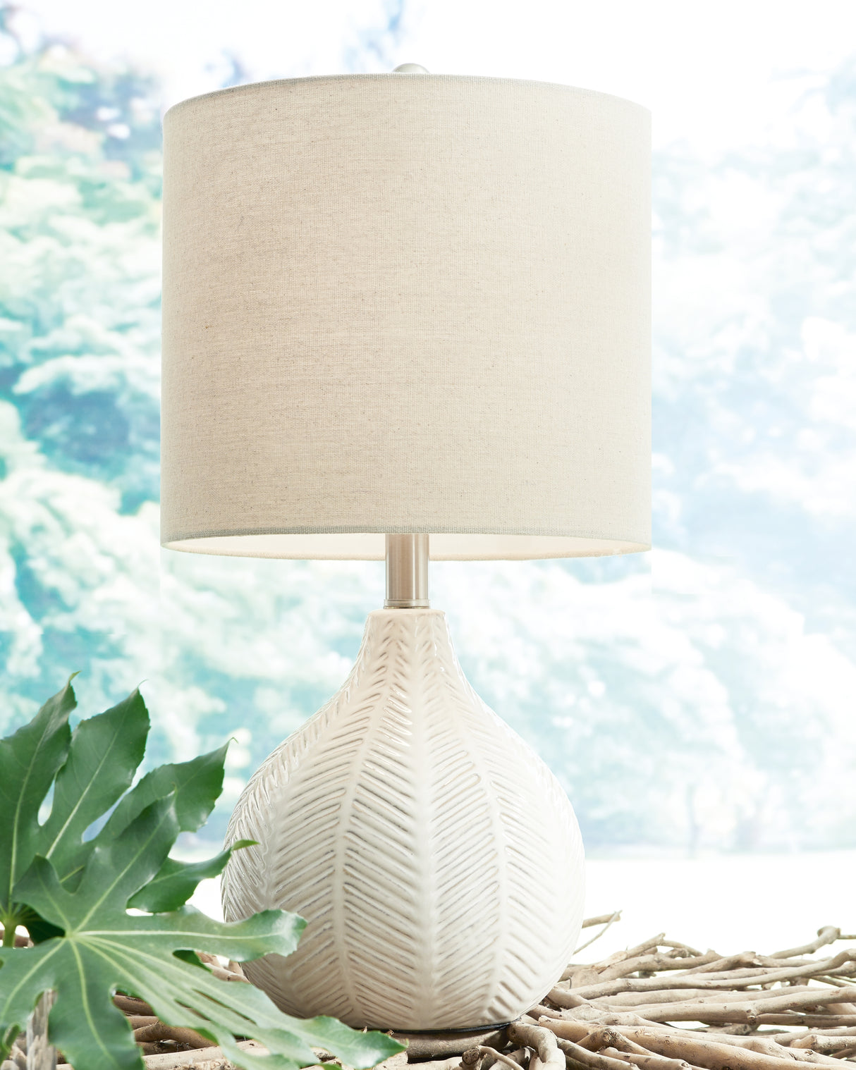 Furniture City Slidell - Ashley Furniture - Rainermen Lighting - Table Lamp (Set of 2) / Off White - L180024X2
