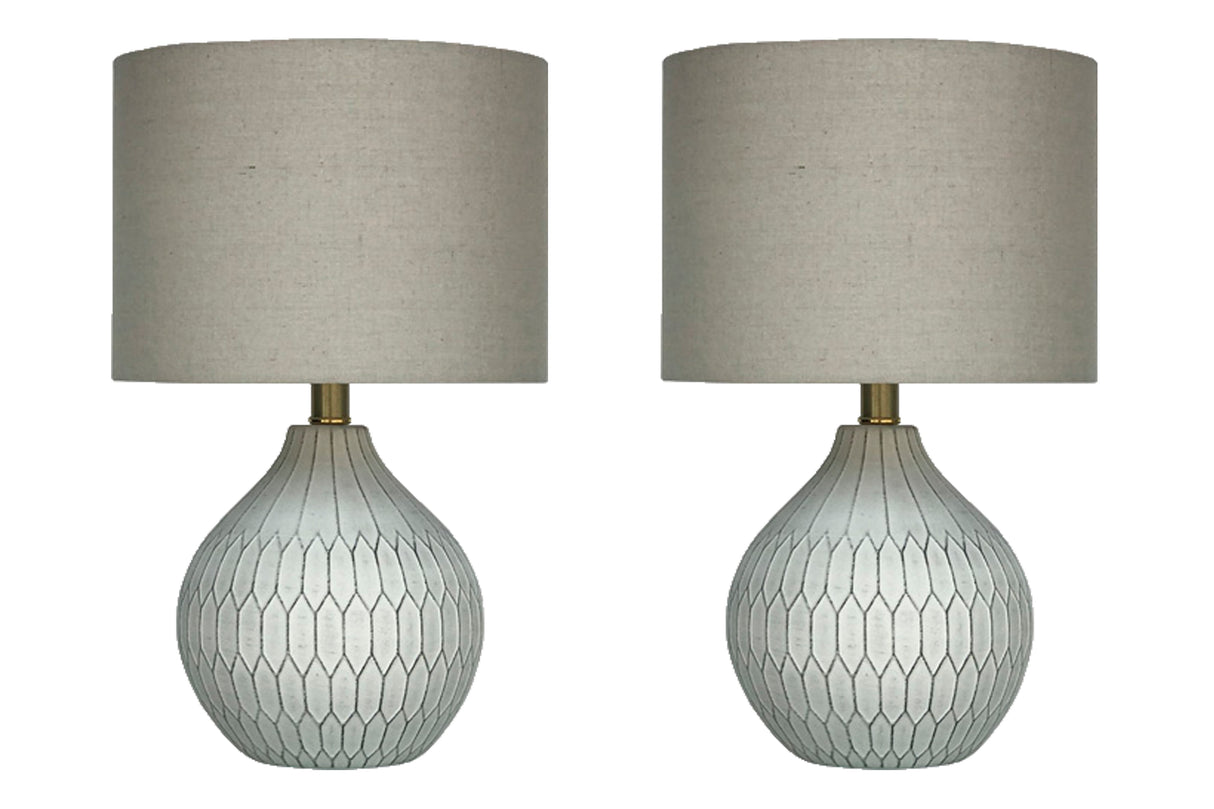 Furniture City Slidell - Ashley Furniture - Wardmont Lighting - Table Lamp (Set of 2) / White - L180094X2
