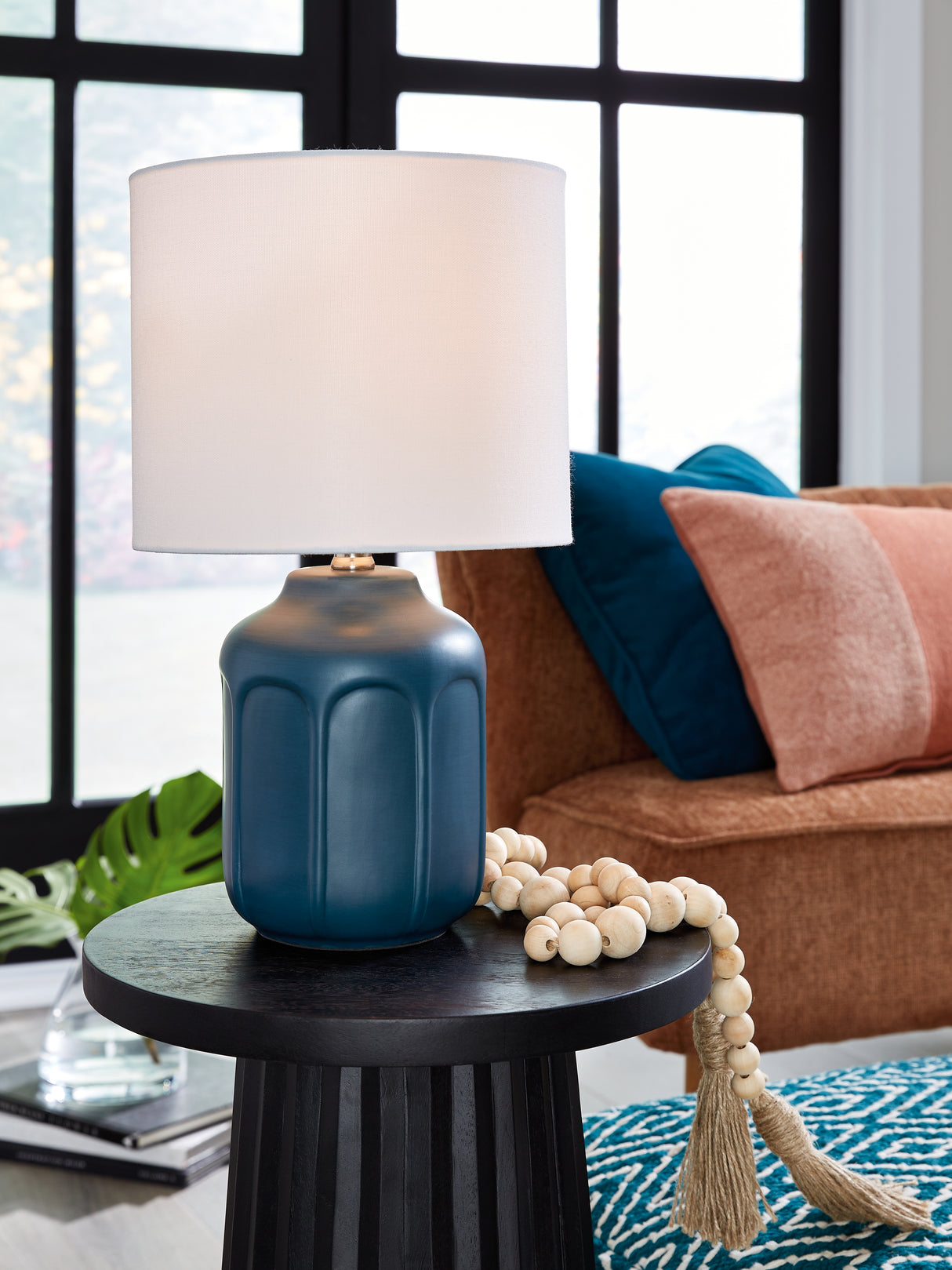 Furniture City Slidell - Ashley Furniture - Gierburg Lighting - Table Lamp (Set of 2) / Teal - L180214X2