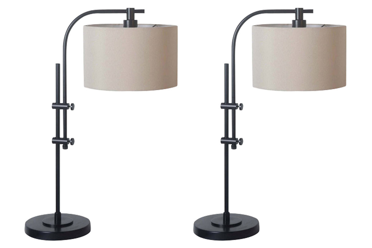 Furniture City Slidell - Ashley Furniture - Baronvale Lighting - Accent Lamp (Set of 2) / Black - L206043X2