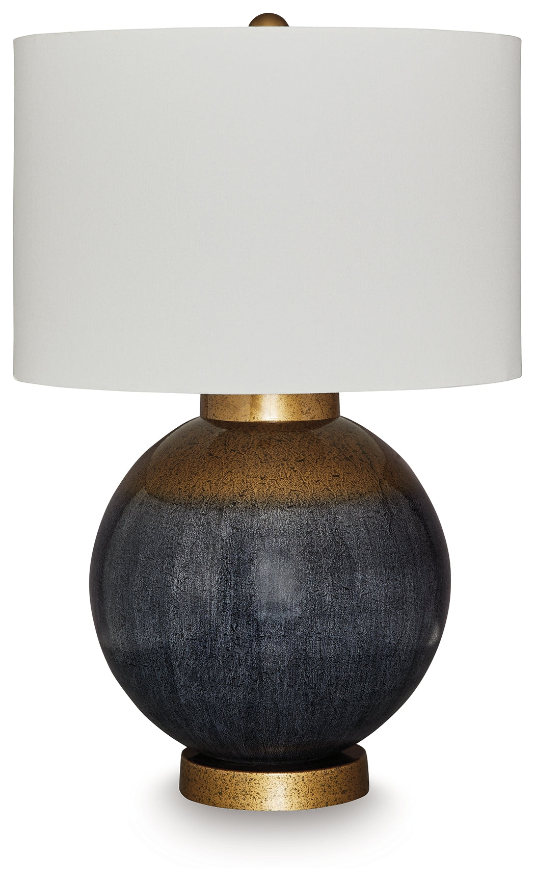 Furniture City Slidell - Ashley Furniture - Adara Lighting - Metal Table Lamp (1/CN) / Blue/Gold Finish - L207564