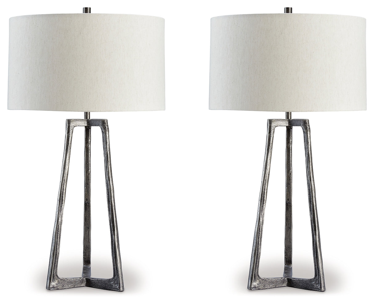 Furniture City Slidell - Ashley Furniture - Ryandale Lighting - Table Lamp (Set of 2) / Antique Pewter Finish - L208334X2
