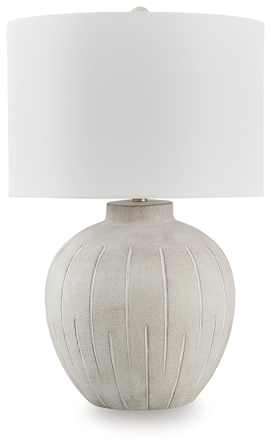 Furniture City Slidell - Ashley Furniture - Calbert Lighting - Poly Table Lamp (1/CN) / Warm Gray - L235824