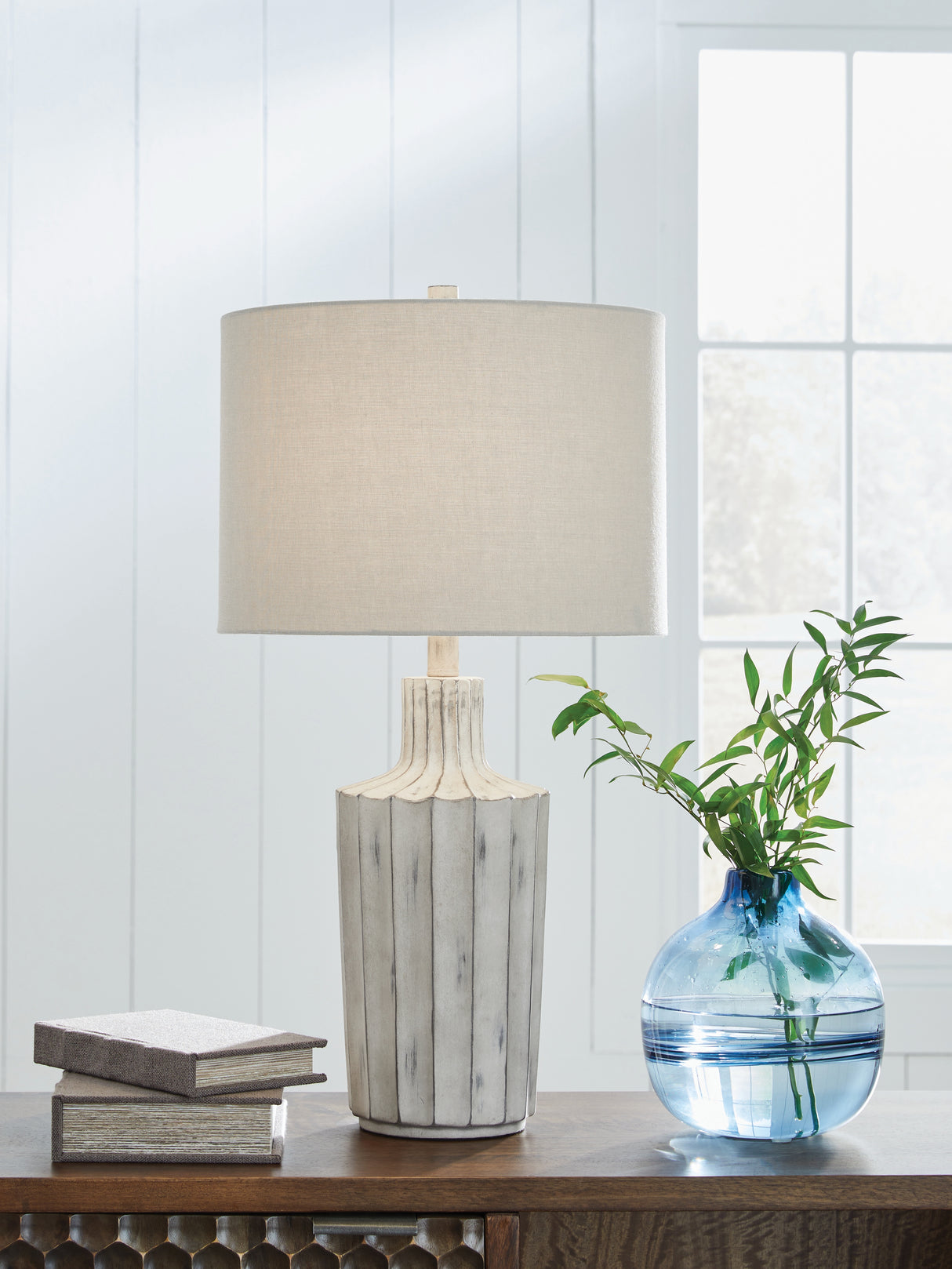 Furniture City Slidell - Ashley Furniture - Imre Lighting - Poly Table Lamp (1/CN) / Distressed Brown - L235884