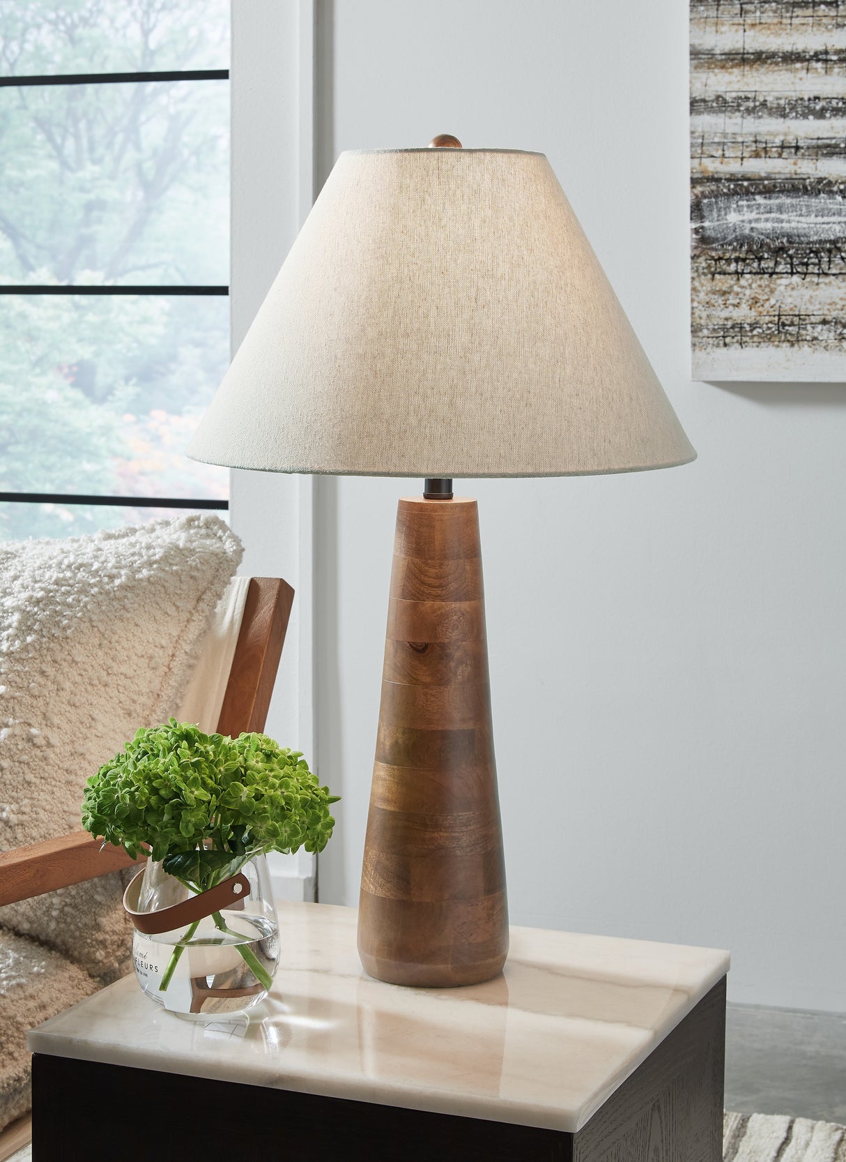 Furniture City Slidell - Ashley Furniture - Danset Lighting - Wood Table Lamp (1/CN) / Brown - L329104