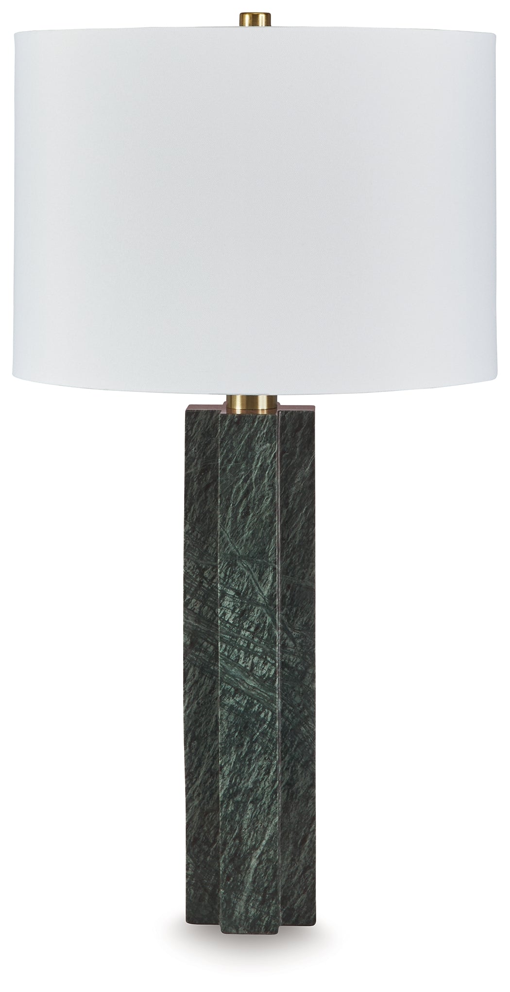 Furniture City Slidell - Ashley Furniture - Keegan Lighting - Marble Table Lamp (1/CN) / Green - L429084