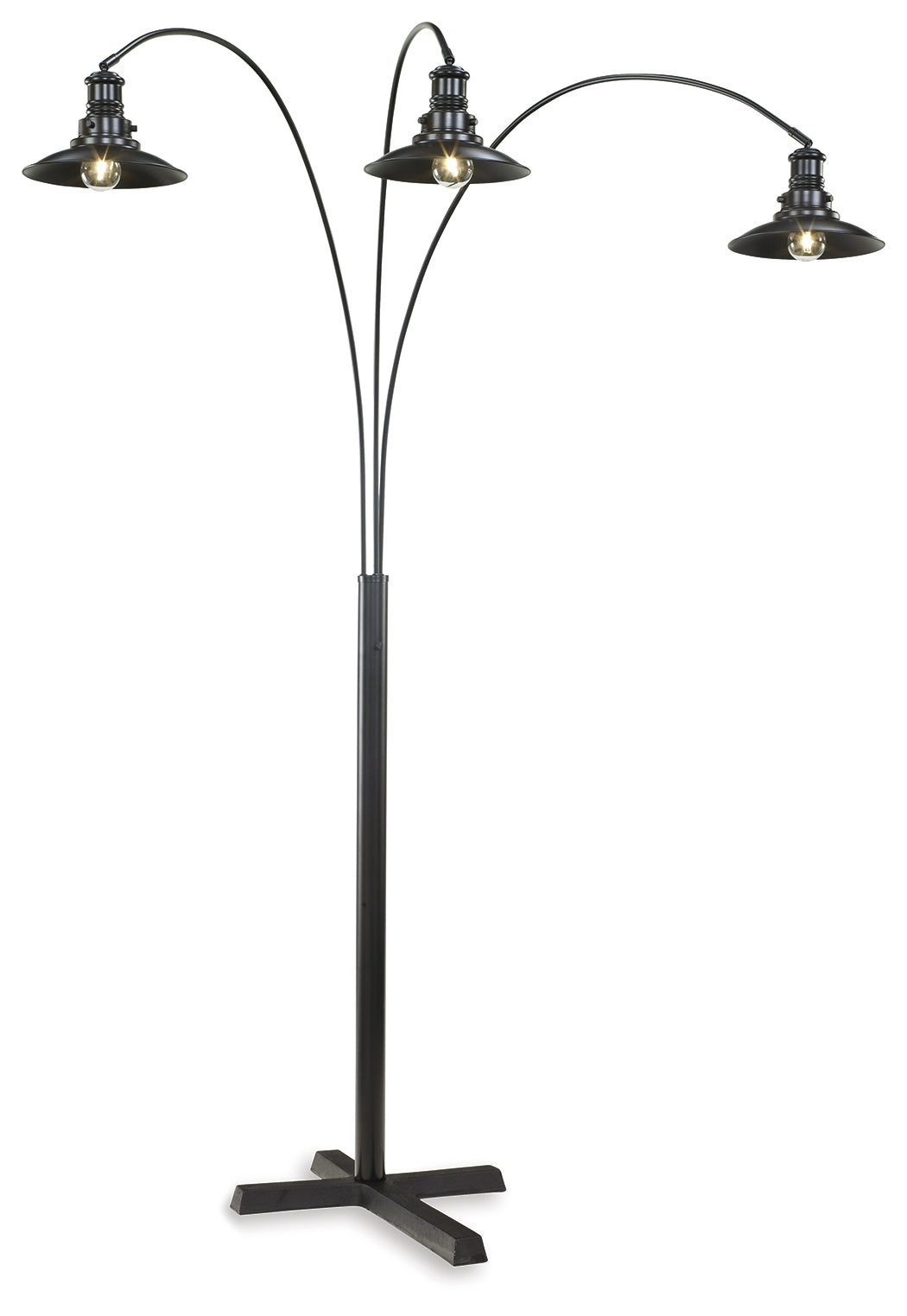 Furniture City Slidell - Ashley Furniture - Sheriel Lighting - Metal Arc Lamp (1/CN) / Black - L725059