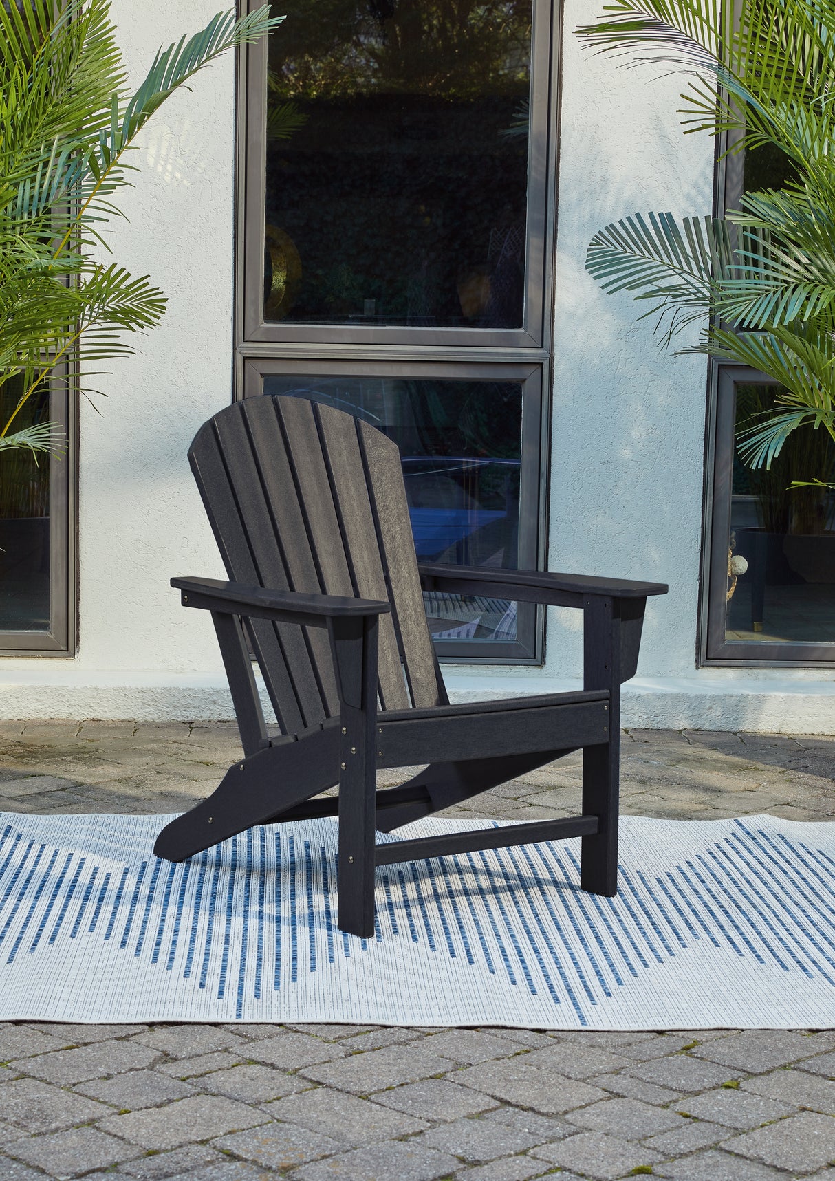 Furniture City Slidell - Ashley Furniture - Sundown Treasure Outdoor - Adirondack Chair / Black - P008-898