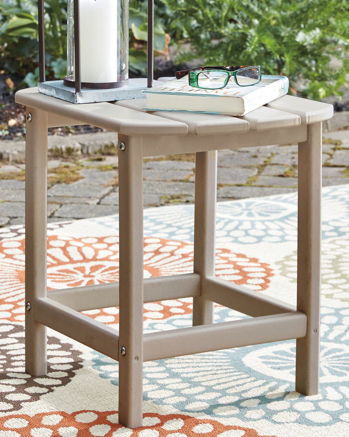 Furniture City Slidell - Ashley Furniture - Sundown Treasure Outdoor - Rectangular End Table / Driftwood - P014-703