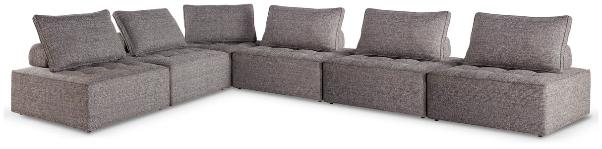 Furniture City Slidell - Ashley Furniture - Bree Zee Outdoor - 6-Piece Outdoor Modular Seating / Brown - P160P11