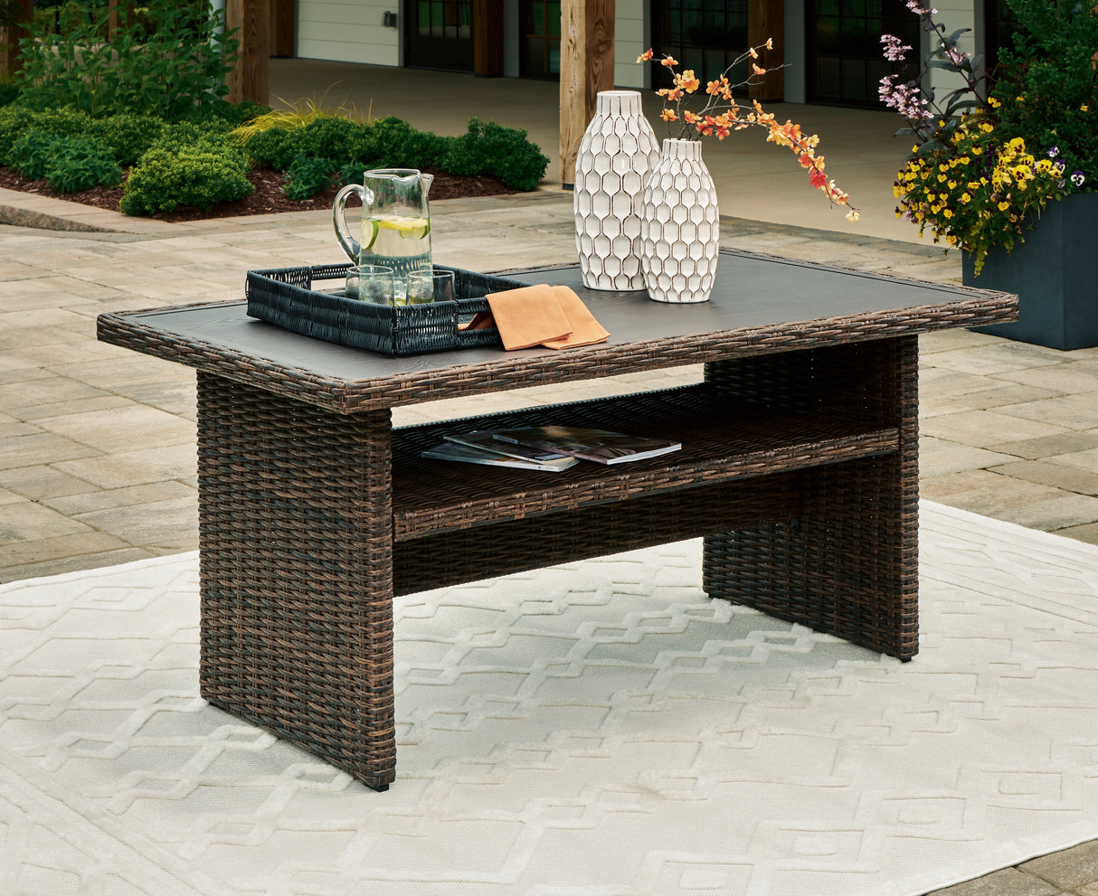 Furniture City Slidell - Ashley Furniture - Brook Ranch Outdoor - RECT Multi-Use Table / Brown - P465-625