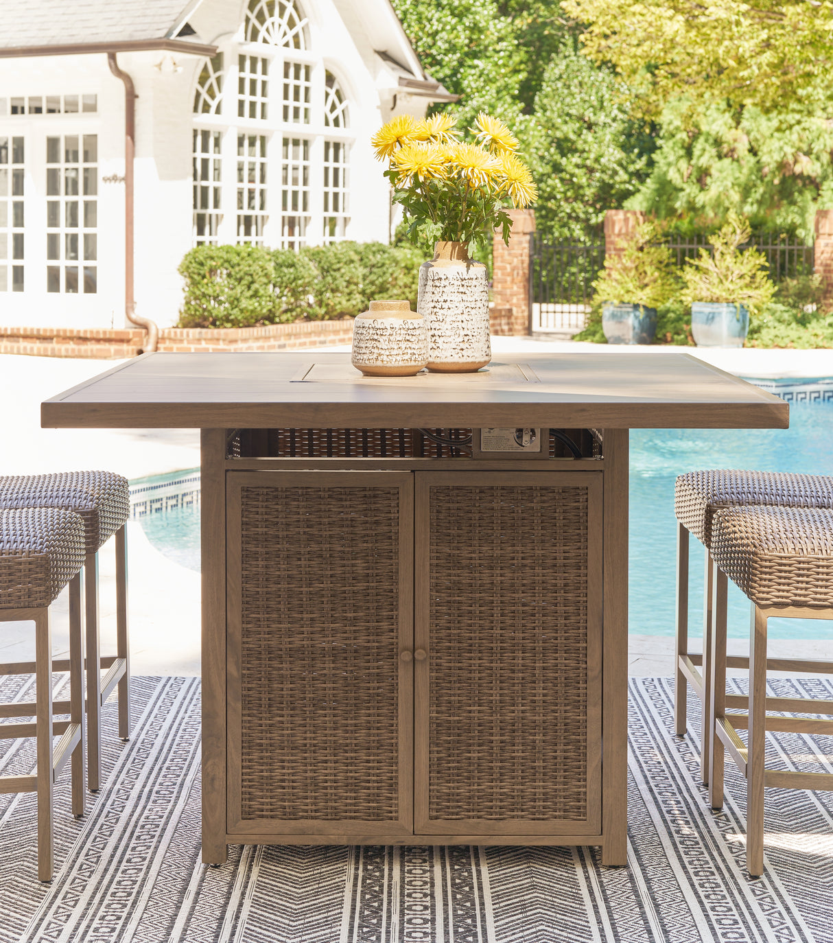 Furniture City Slidell - Ashley Furniture - Walton Bridge Outdoor - Barstool (Set of 2) / Driftwood - P749-130