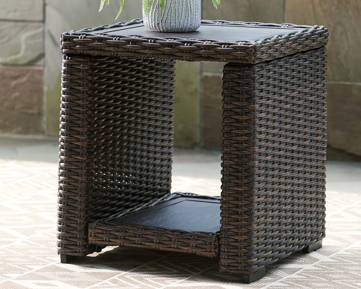 Furniture City Slidell - Ashley Furniture - Grasson Lane Outdoor - Square End Table / Brown - P783-702