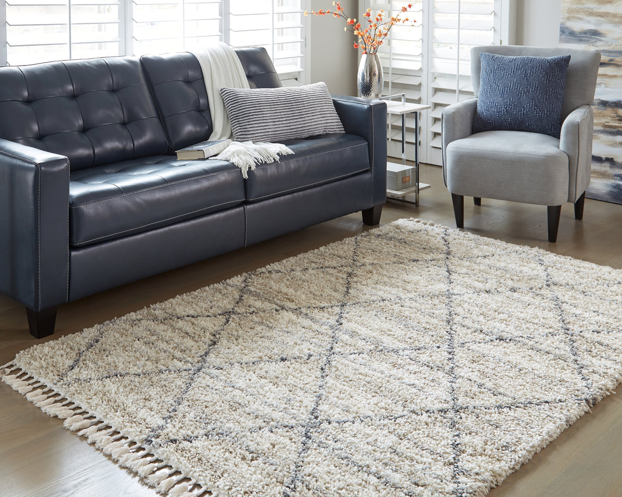 Furniture City Slidell - Ashley Furniture - Abdalah Rug - 5' x 7' Rug / Beige/Gray - R404622